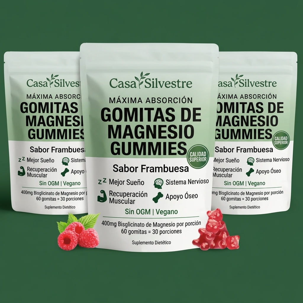 Gomitas de bisglicinato de magnesio Casa Silvestre