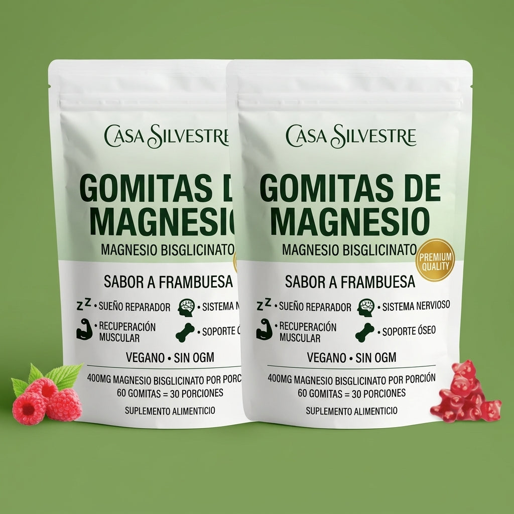 Gomitas de bisglicinato de magnesio Casa Silvestre